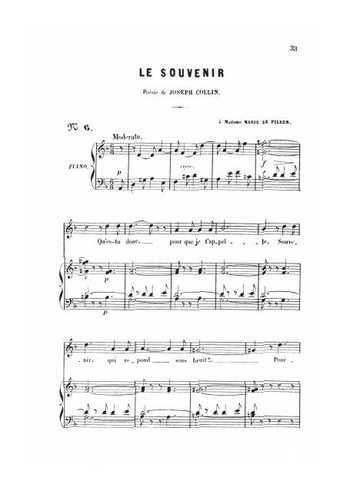 Charles Gounod - Le souvenir
